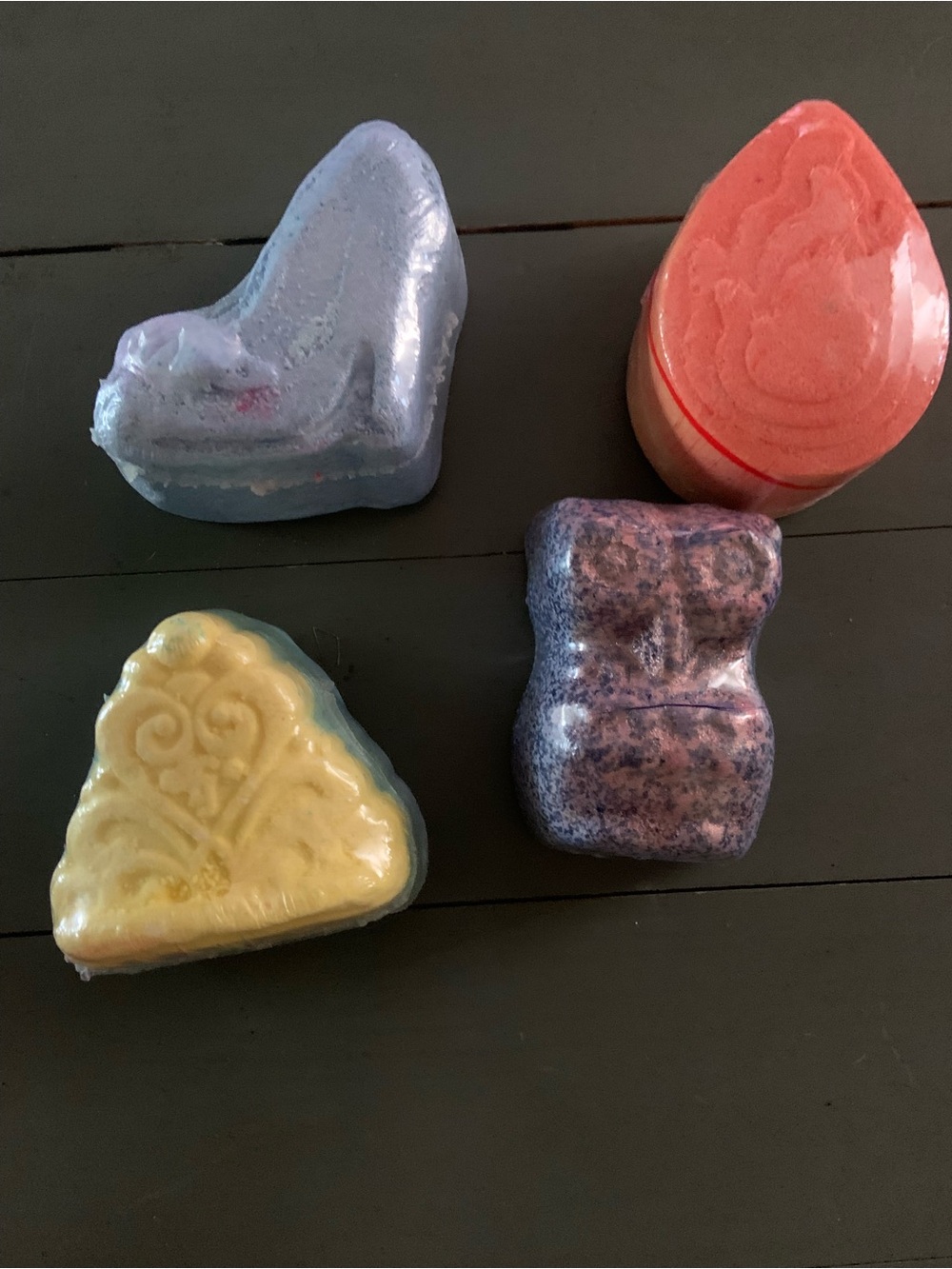 Colorful Handcrafted Bath Soak Set - Yellow, Blue, Purple, Orange